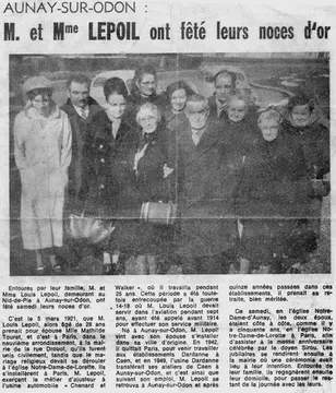 Noces d'Or Louis et Bathilde