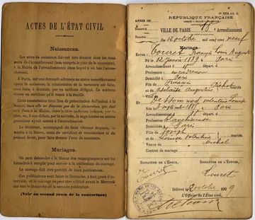 Touret-Dessommes : Acte de Mariage