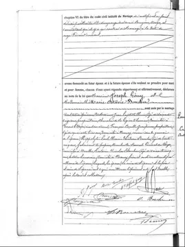 Geny Boucher mariage 2 / Geny-Boucher : acte de  mariage (2)