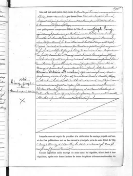 Geny Boucher mariage 1 / Geny-Boucher : acte de mariage (1)