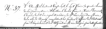 GenyAlexandre GeorgeatCatherine Nancy 1827 0 / Geny Alexandre, Georgeat Catherine : acte de mariage (I)