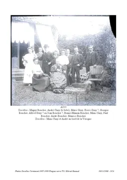 Boucher Geny / Mimi Cuny et André au bord de la Vologne