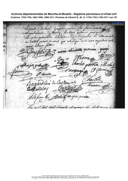 Geny Perrin 1775 mariage 2 / Geny Perrin  : acte de mariage (2). Paroisse de Clévent.