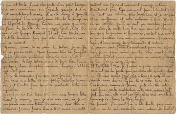 Lettre de Francois Touret à sa mère