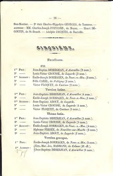 Jean Bapt DIDIERJEAN 1 / Distribution solennelle des prix. Prix de Jean-Baptiste DIDIERJEAN
