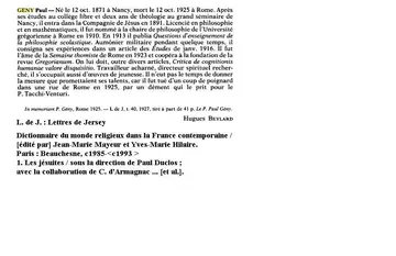 Geny Paul Jesuite / Geny Paul, Jesuite : notice