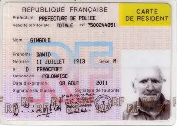 carte resident / Carte de résident