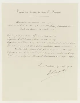 Busquet services / Busquet : résumé des services